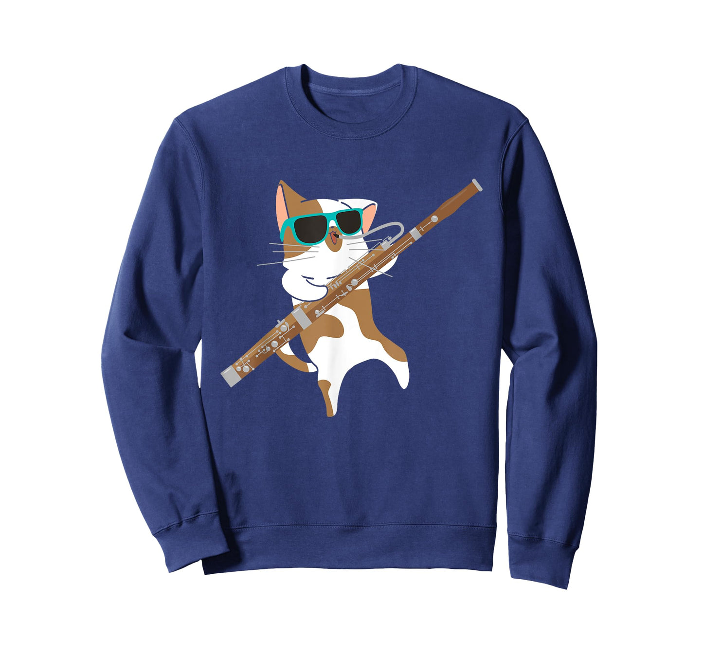 Cat Playing Bassoon Player Bassoonist Musician T-Shirt