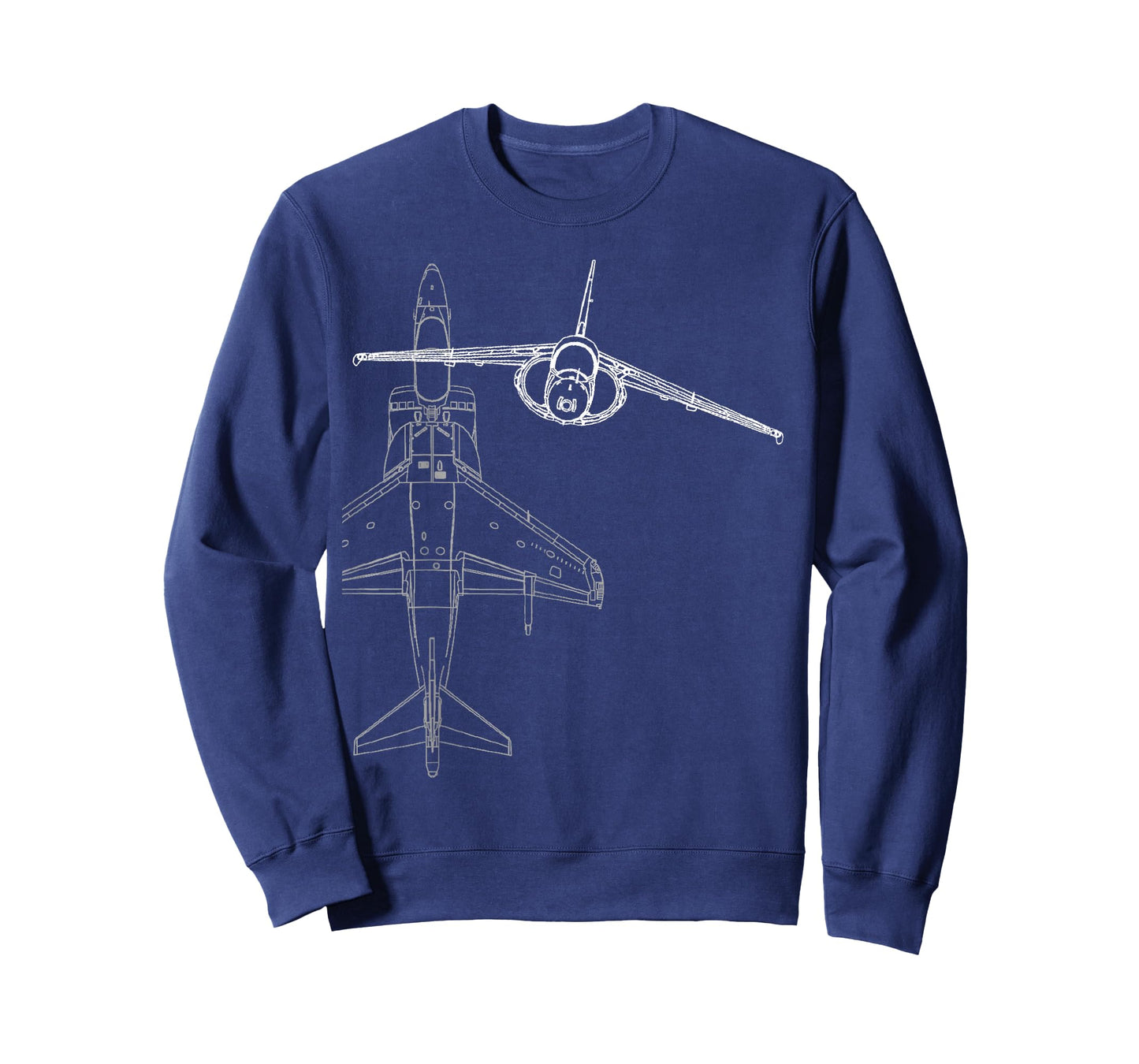 AV-8B Harrier II Jet Airplane Line Drawing T-shirt T-Shirt