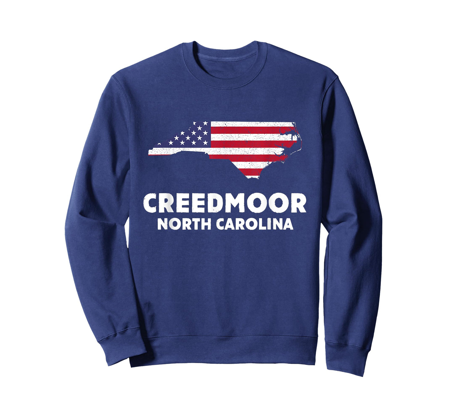 Distressed Patriotic USA Flag Creedmoor, North Carolina T-Shirt