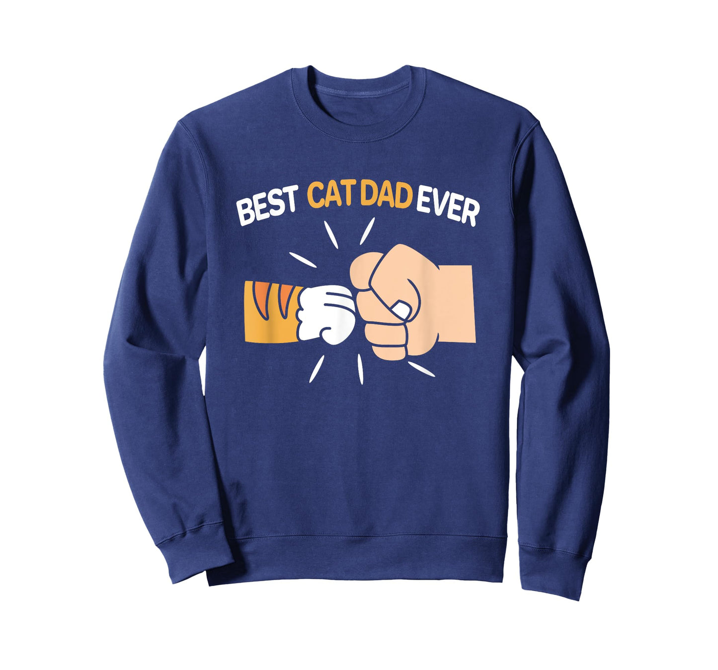 Best Cat Dad Ever Father Day Orange Tabby Dad T-Shirt for Men Women Kids