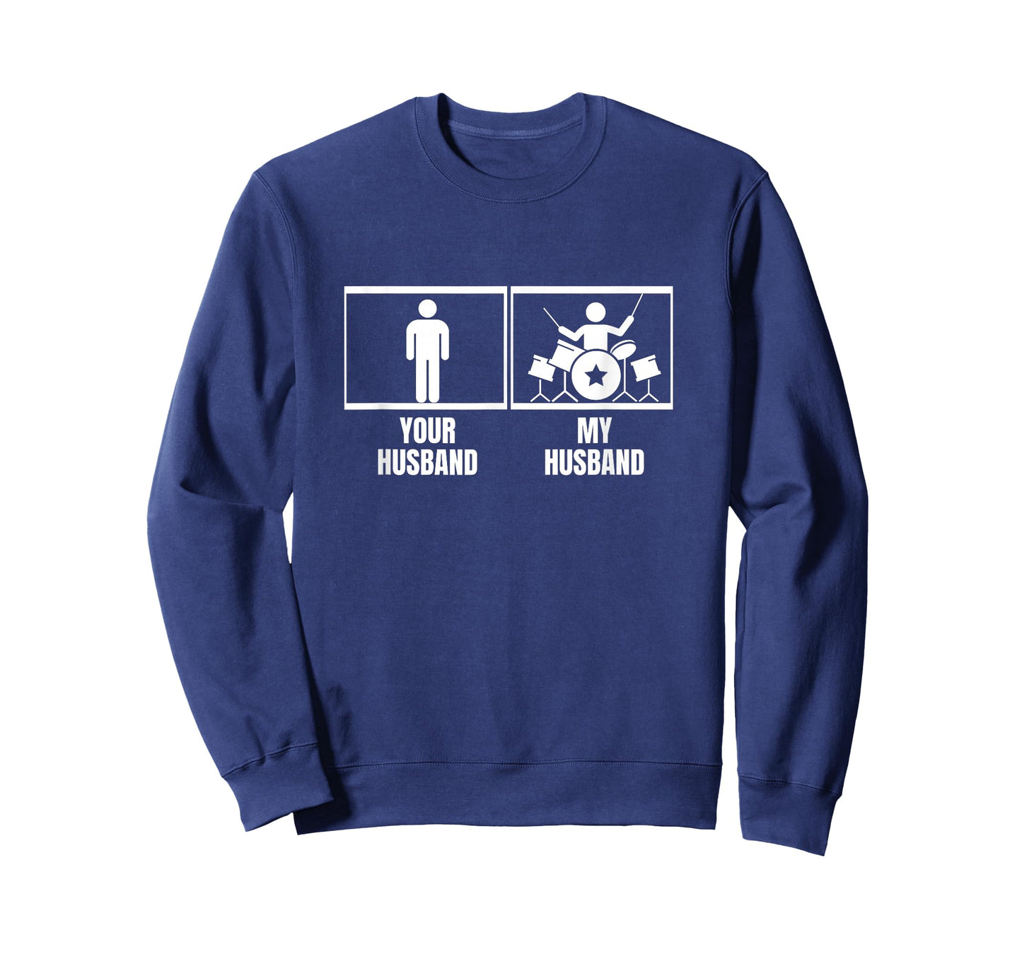 Your Husband My Husband Drum Set Wife Funny Drummer T-Shirt