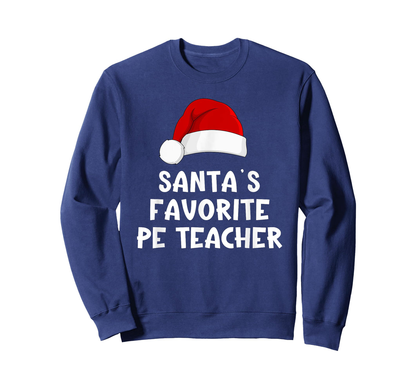 Christmas Santa's Favorite PE Teacher Physical Education T-Shirt