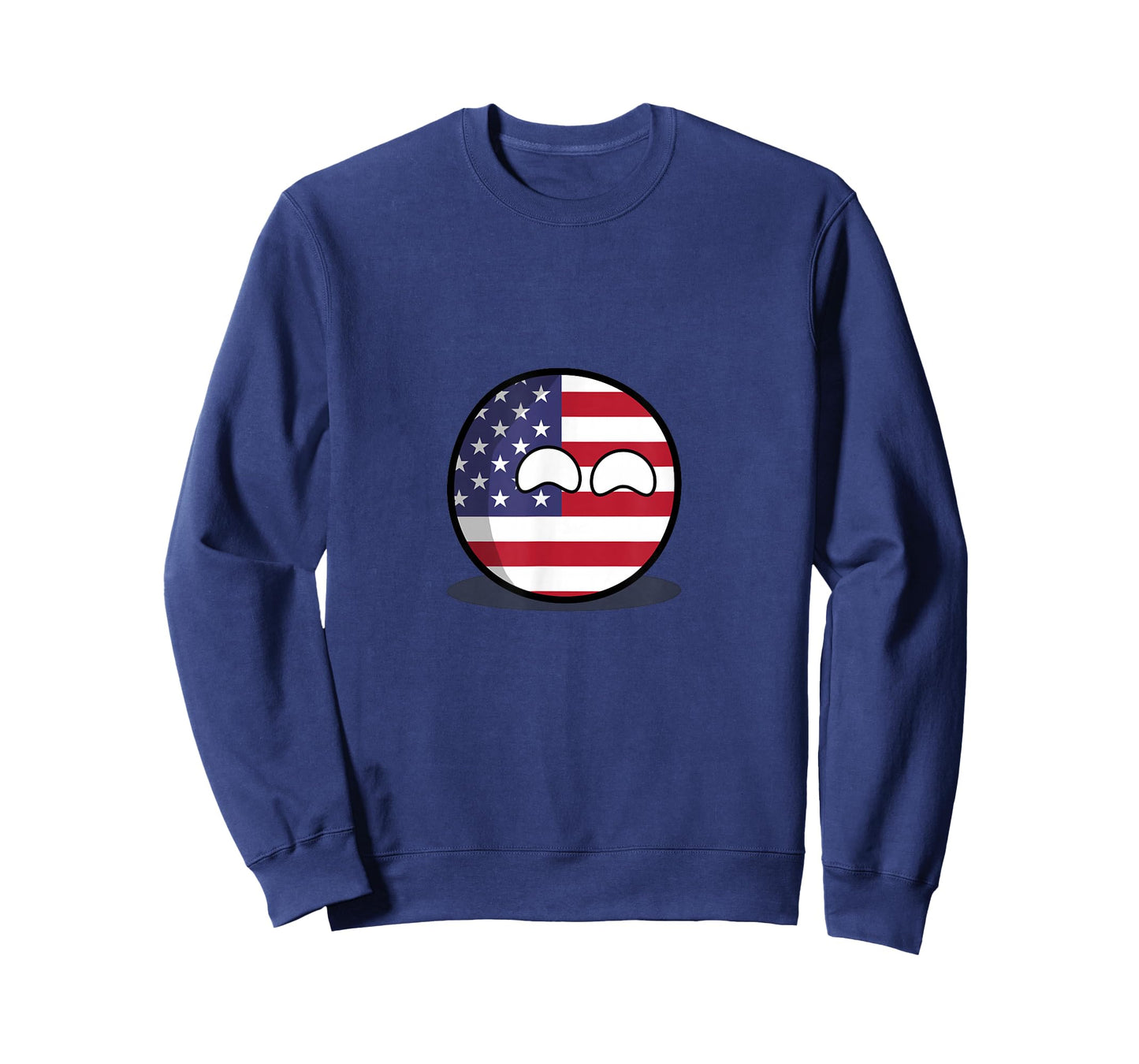 US American Flag Countryball T-Shirt for Women Men