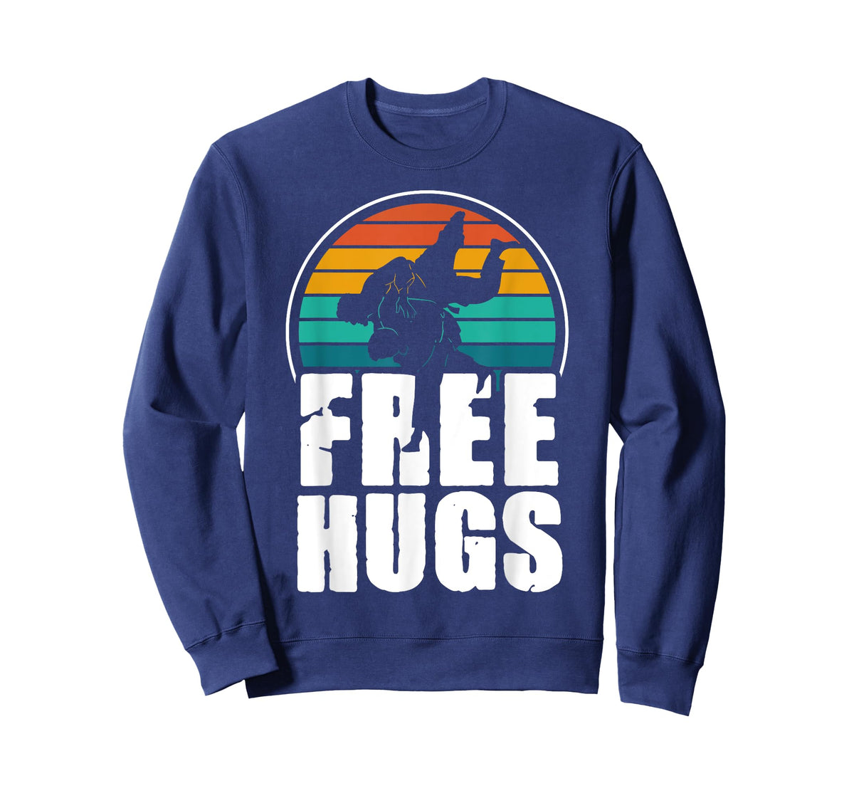 Vintage Retro Free Hugs - Cool Jiu Jitsu BJJ Martial Arts T-Shirt