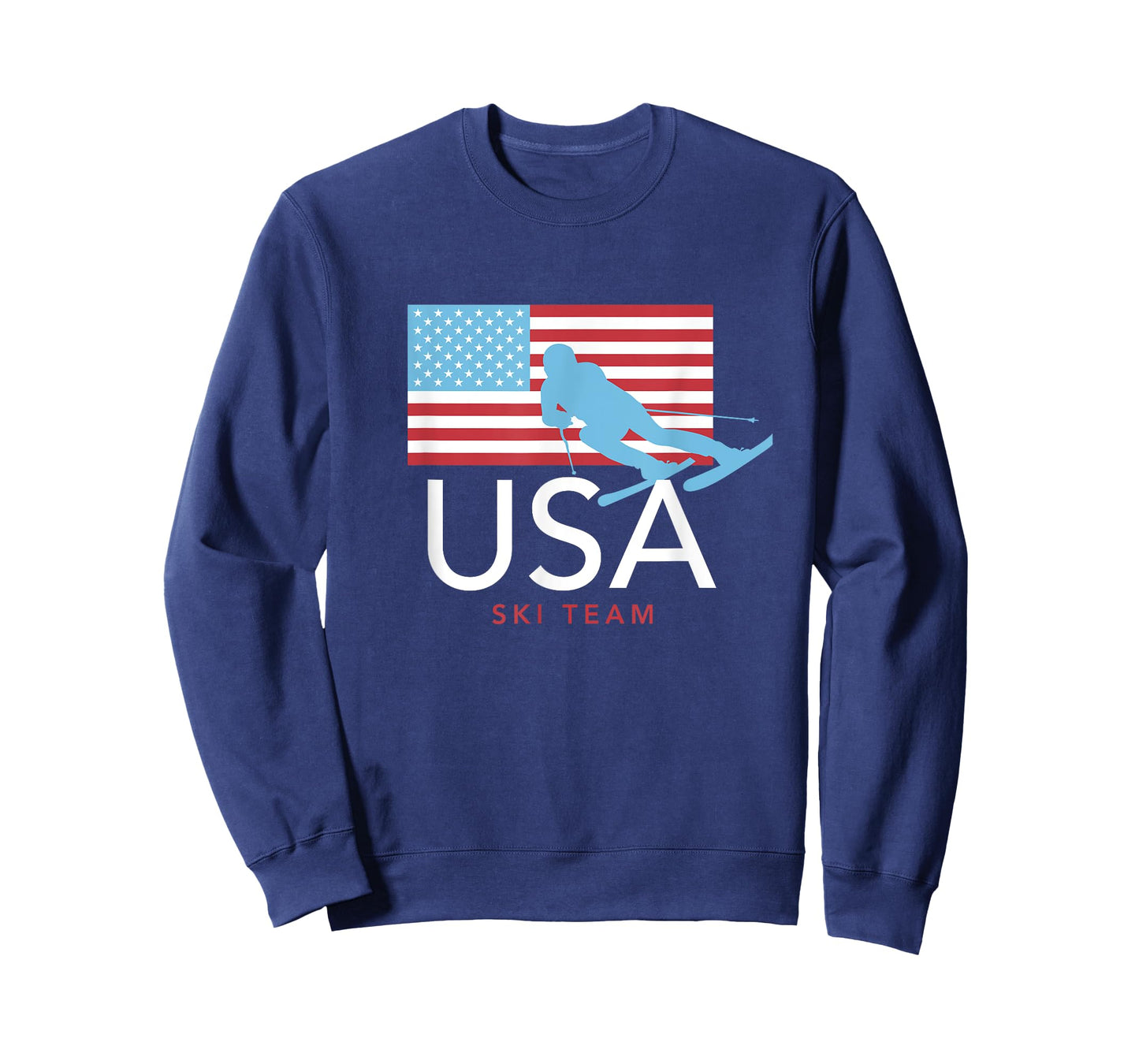 USA Ski Team American Flag T-shirt: Winter Sports Games
