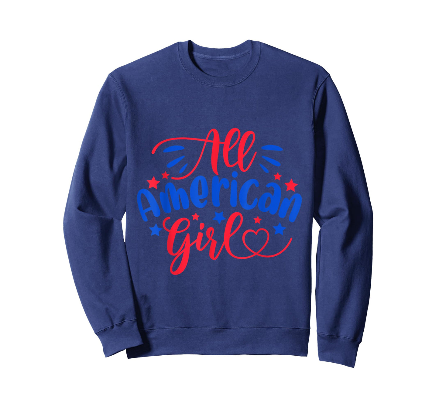 All American Girl Independence Day 4th July USA Flag America T-Shirt