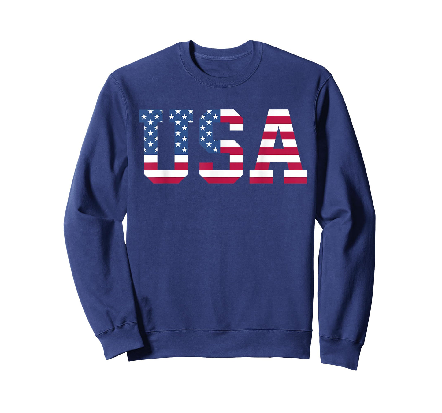 USA American Flag Patriotic Red White Blue Stars & Stripes T-Shirt
