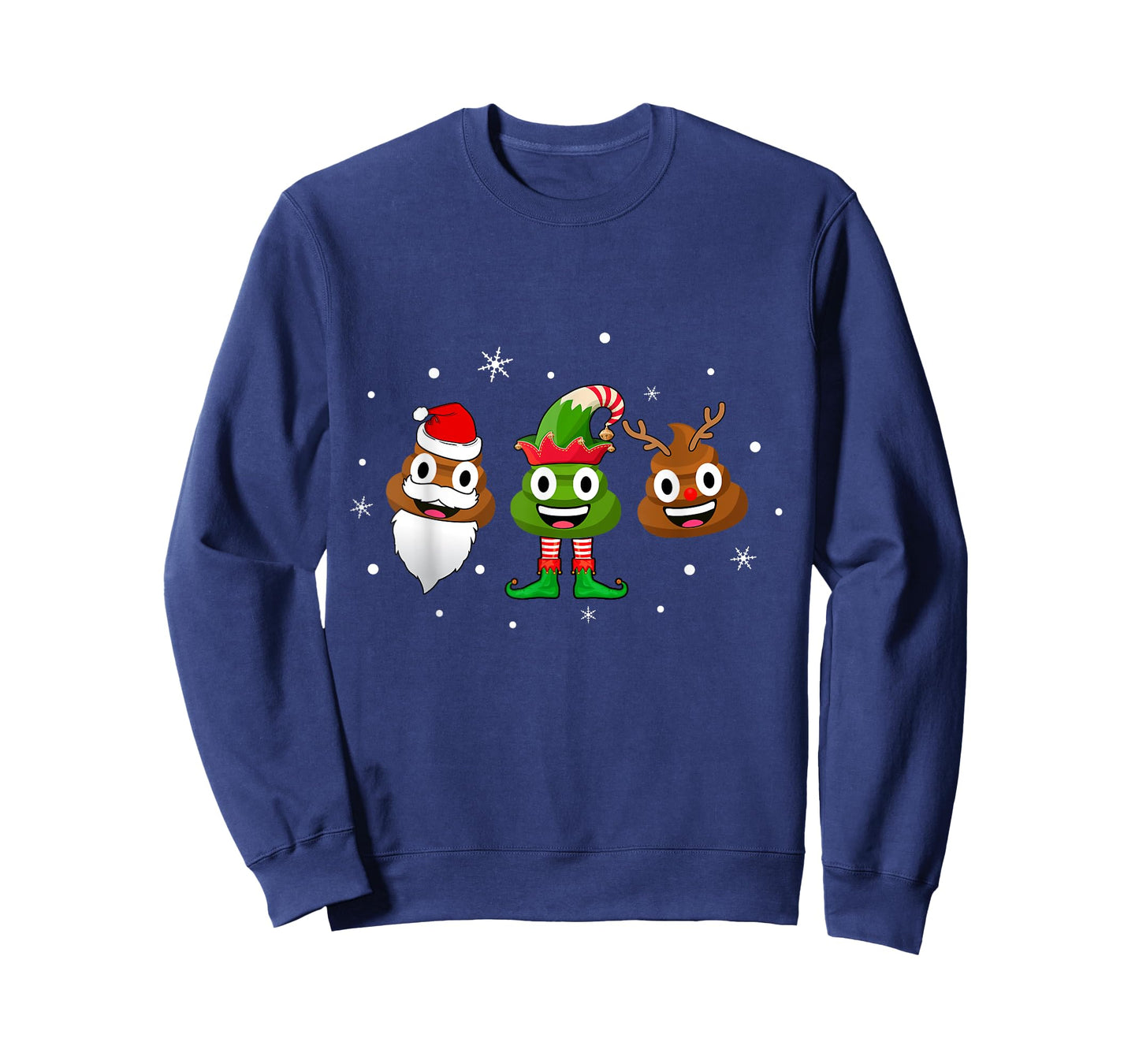 Funny Poop Santa Elf Reindeer Christmas Pajama Gift T-Shirt