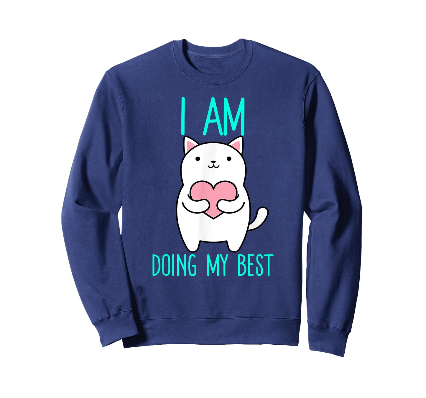 I'm Doing My Best - Cute Kawaii Heart Cat T-Shirt
