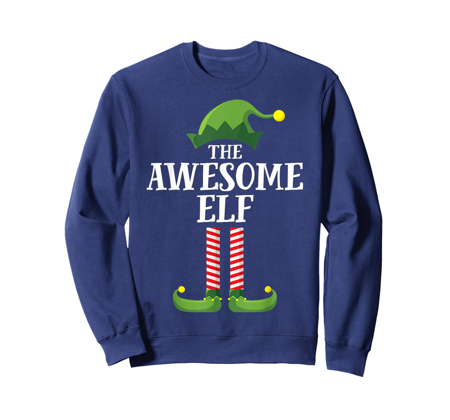 Awesome Elf Matching Family Group Christmas Party Pyjamas T-Shirt