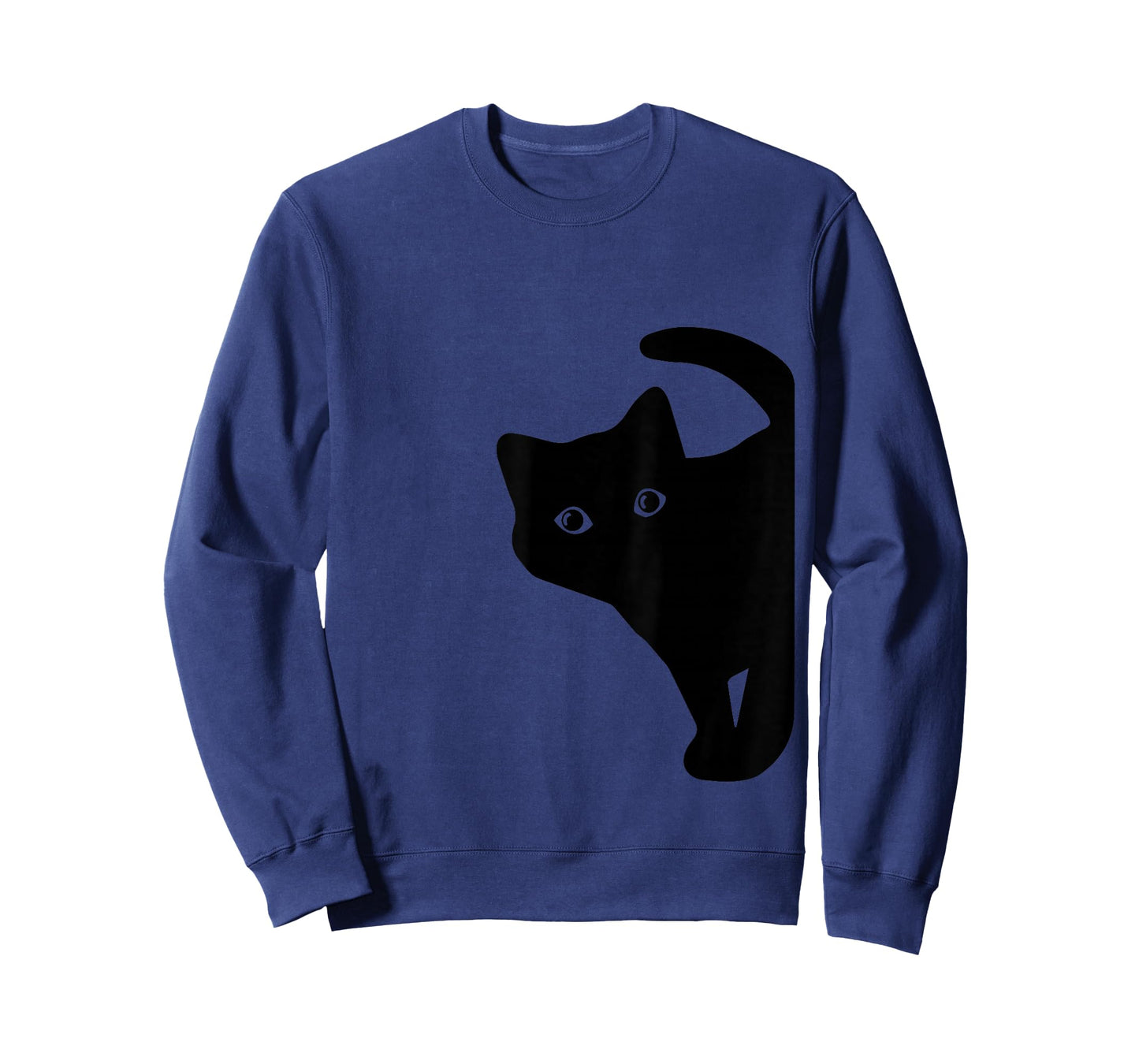 Peeking Cute Black Curious Kitten Men Women Kids Boys Girls T-Shirt