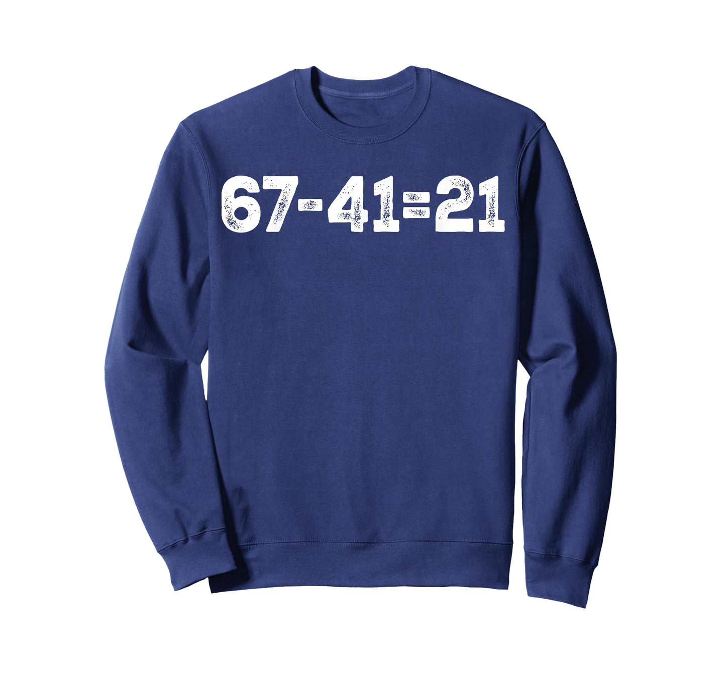 Vintage 67-21=41 Funny Gen Z Math Meme Trendy Back to School T-Shirt