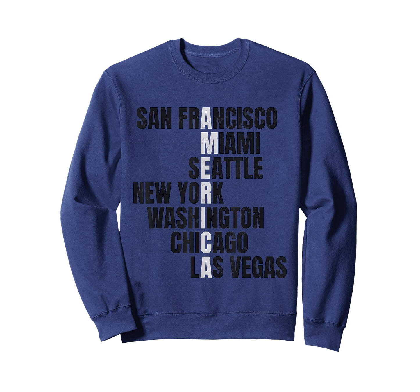 America Famous Cities US Cities USA New York San Francisco T-Shirt