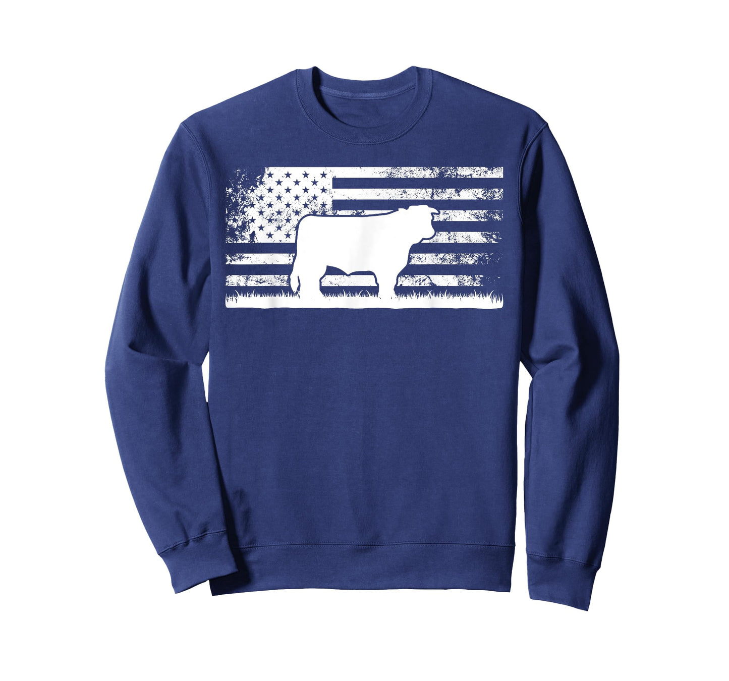 Hereford Rancher - American Flag for Hereford Cow Farmer T-Shirt