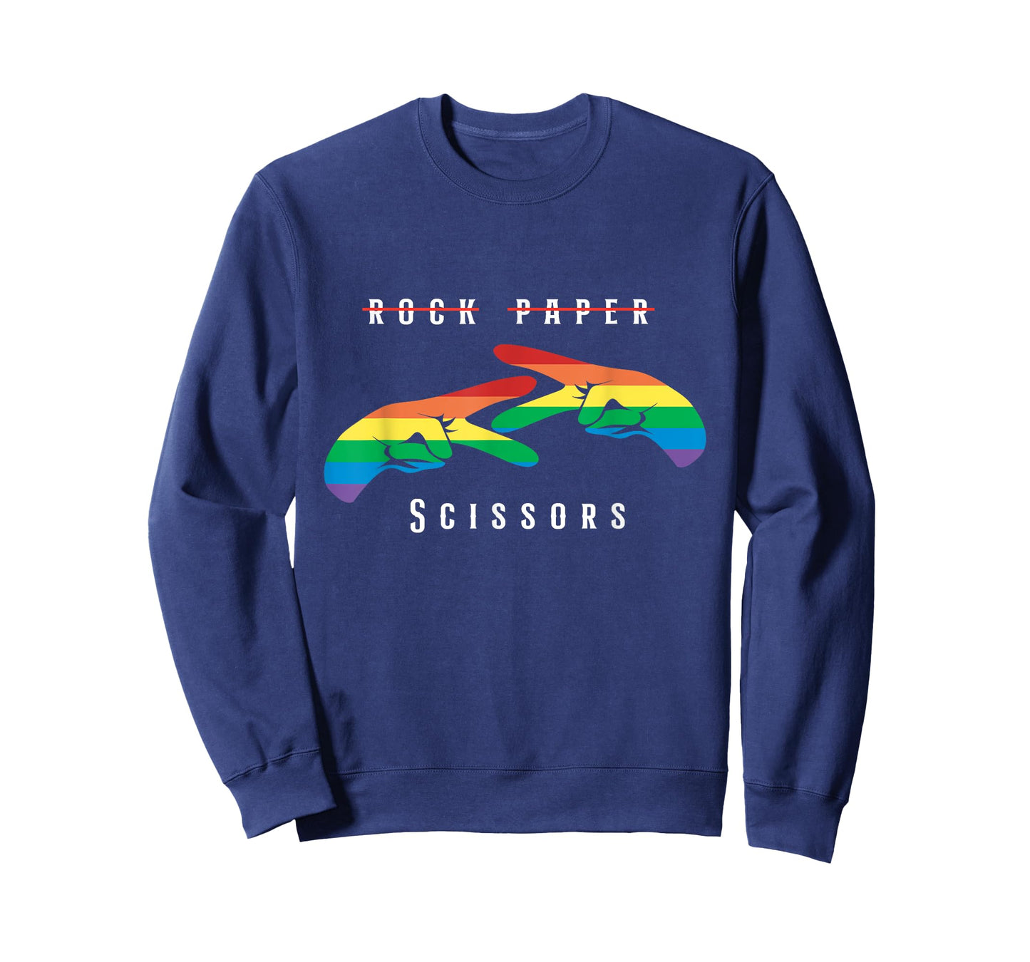 Rock Paper Scissors Funny Lesbian Pride LGBT T-Shirt