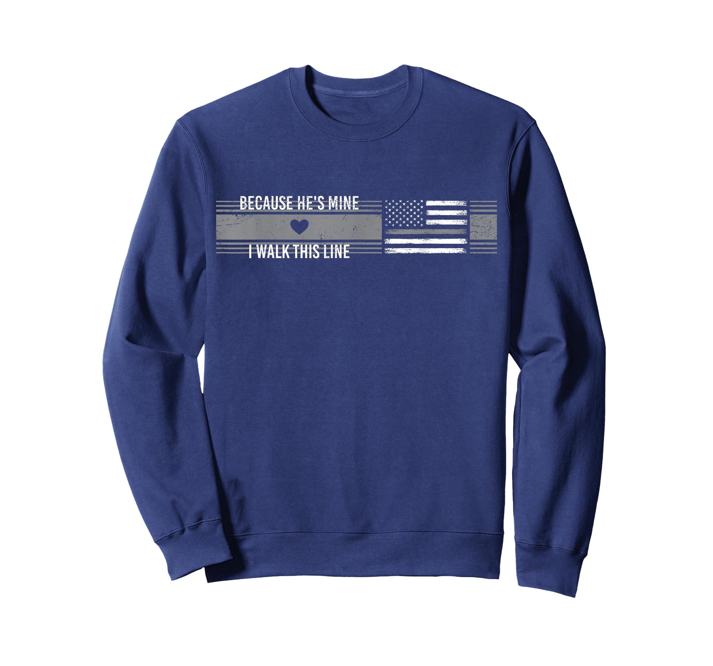 Because He's Mine I Walk This Line Corrections Gift for Wife T-Shirt