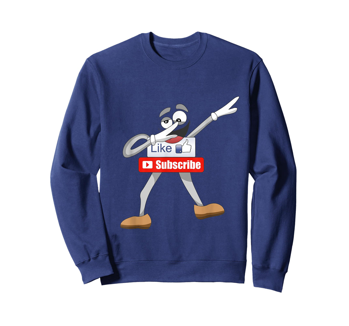 Funny Video Blogger Vlogger Dabbing Like Subscribe Button T-Shirt