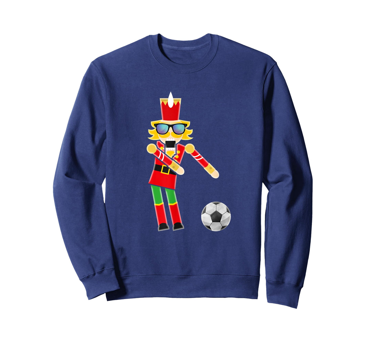 Christmas Soccer Flossing Nutcracker Gifts T-Shirt
