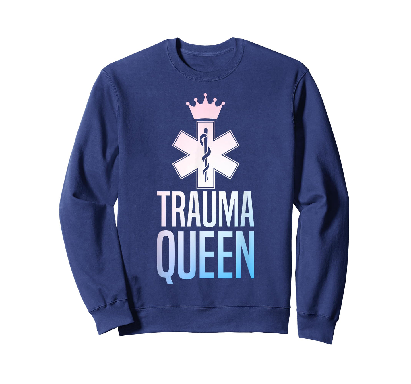 Funny Trauma Queen Art For Women Girls Youth Paramedic EMT T-Shirt