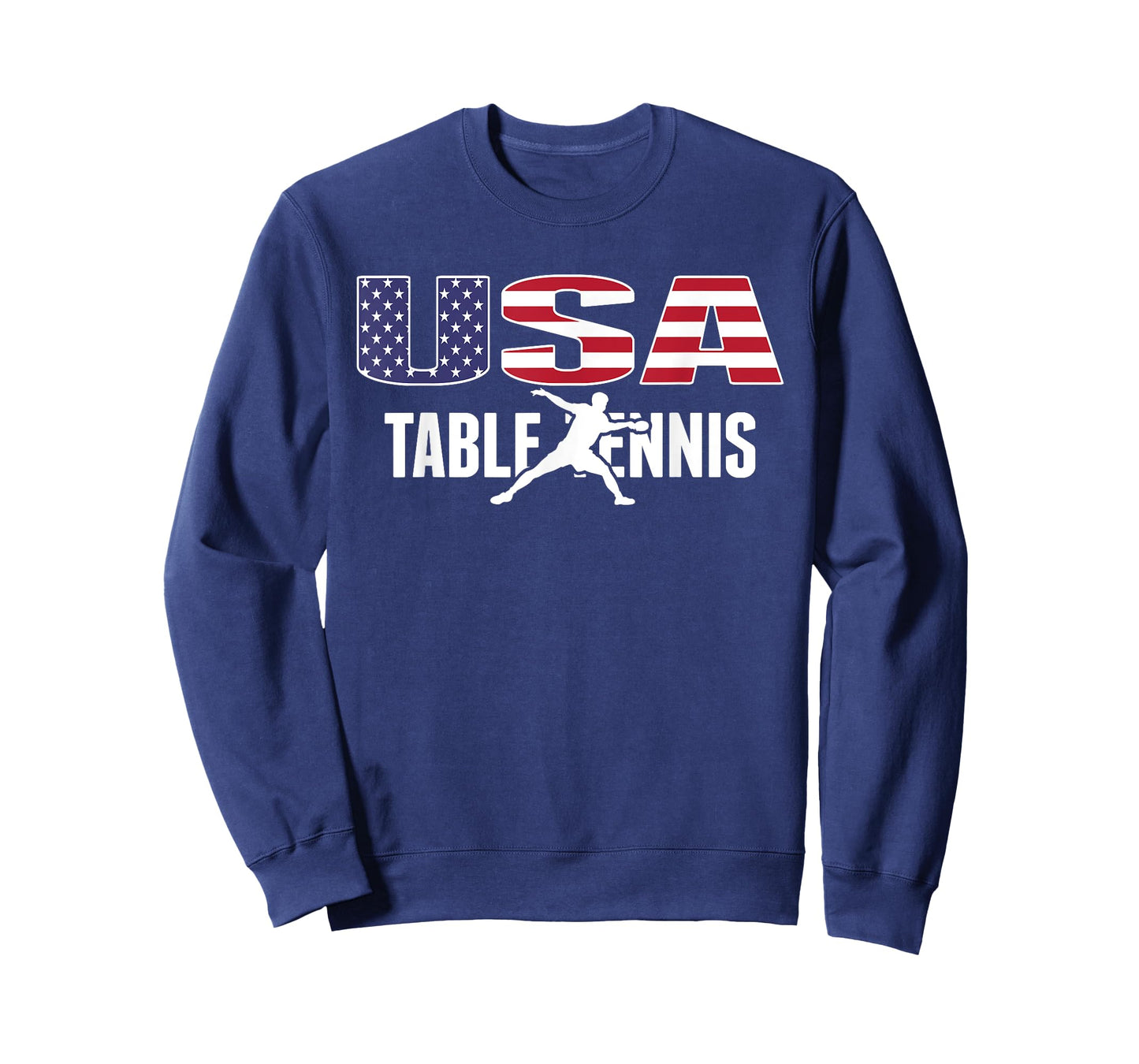 Proud America Table Tennis Lovers Jersey USA Flag Ping Pong T-Shirt