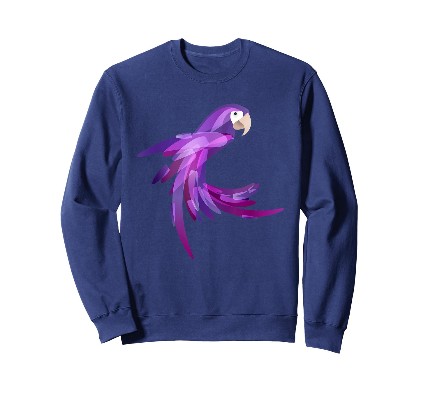 Cool Pretty Purple Parrot Art Bird Lover Gift Macaw T-Shirt