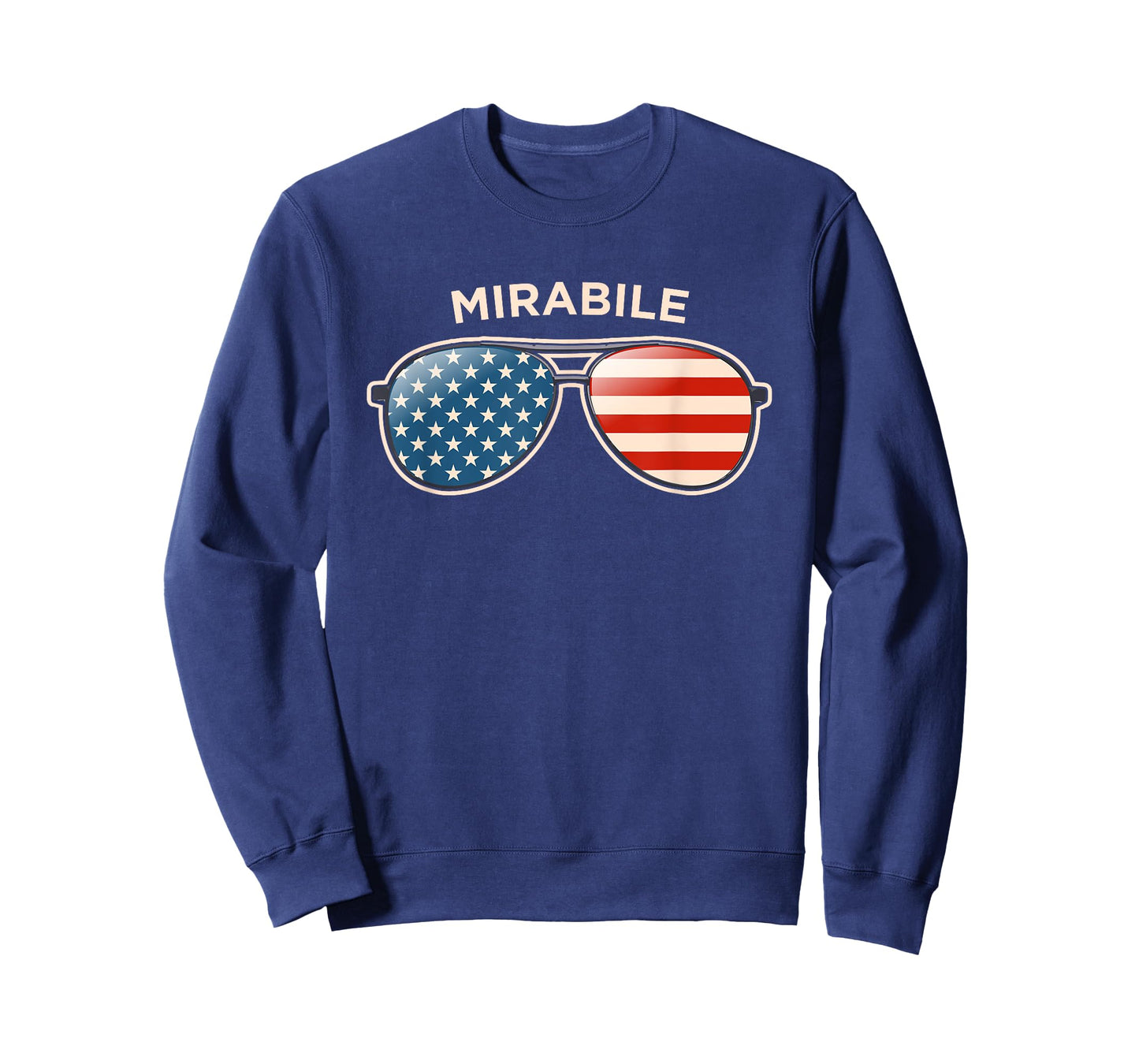 Mirabile, MO Vintage US Flag Sunglasses T-Shirt