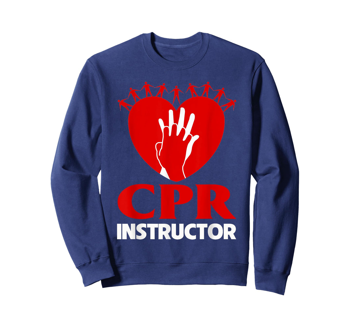 CPR Instructor Teacher First Aid Aed Trainer Red Heart Men Women T-Shirt