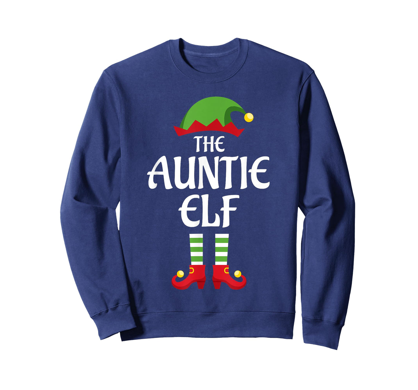 Auntie Elf Family Matching Group Christmas Aunt T-Shirt