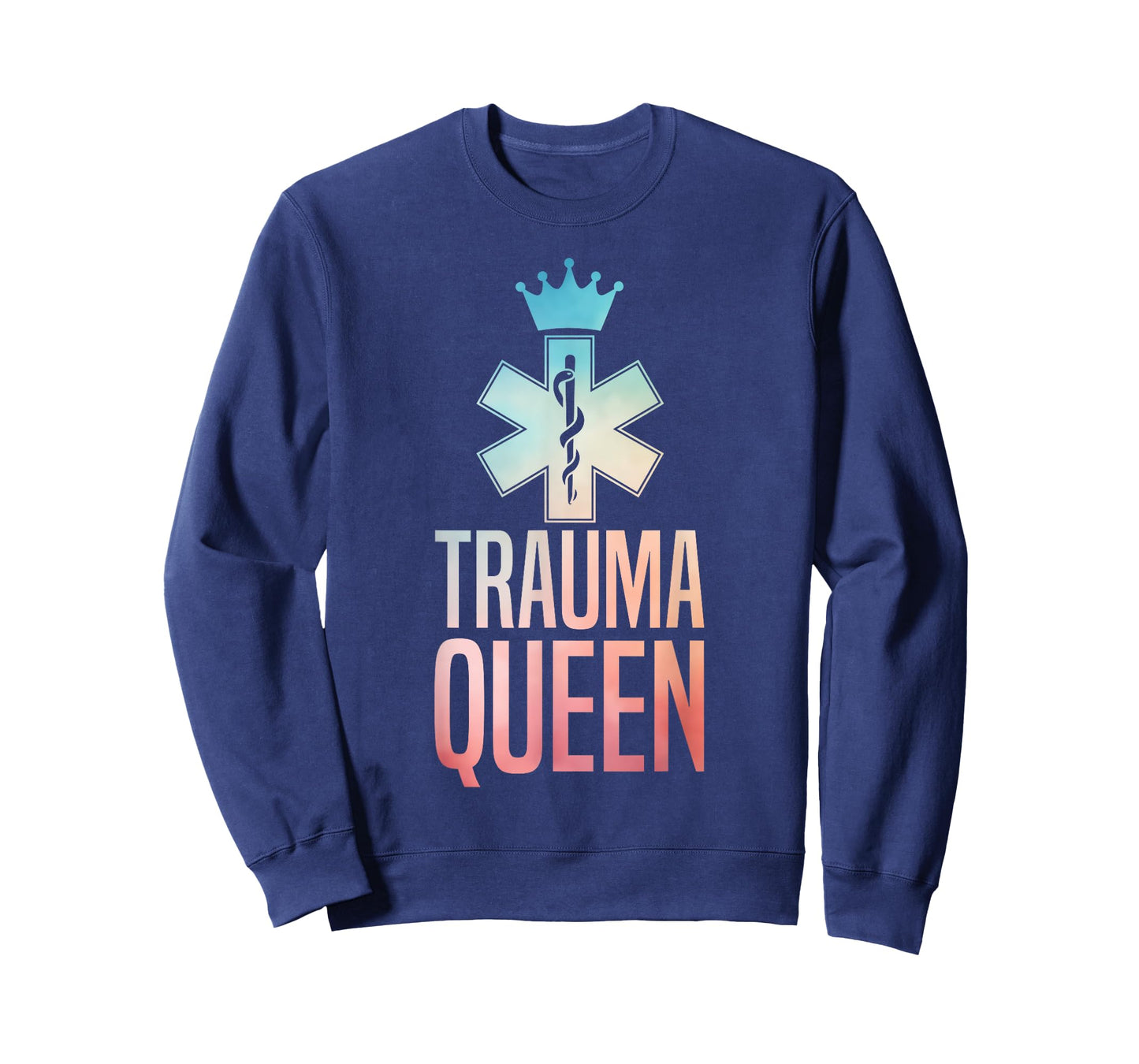 Funny Trauma Queen Art For Women Girls Youth Paramedic EMT T-Shirt