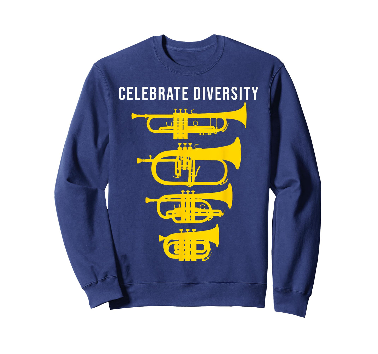 Funny Trumpet T-Shirt Celebrate diversity, Cornet Flugelhorn T-Shirt