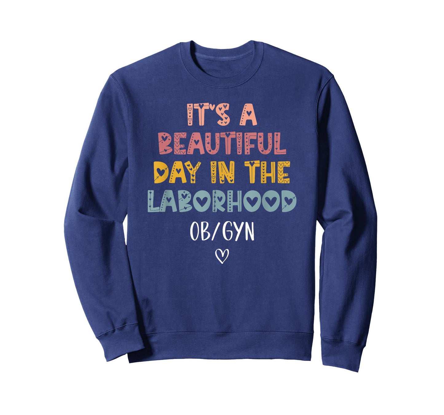 Cute Labor and Delivery OB/GYN Team Unisex-Adults Black Boho Modern T-Shirt, Small, Short Sleeve, Pull On, 1 Count, Boho Design, Lightweight