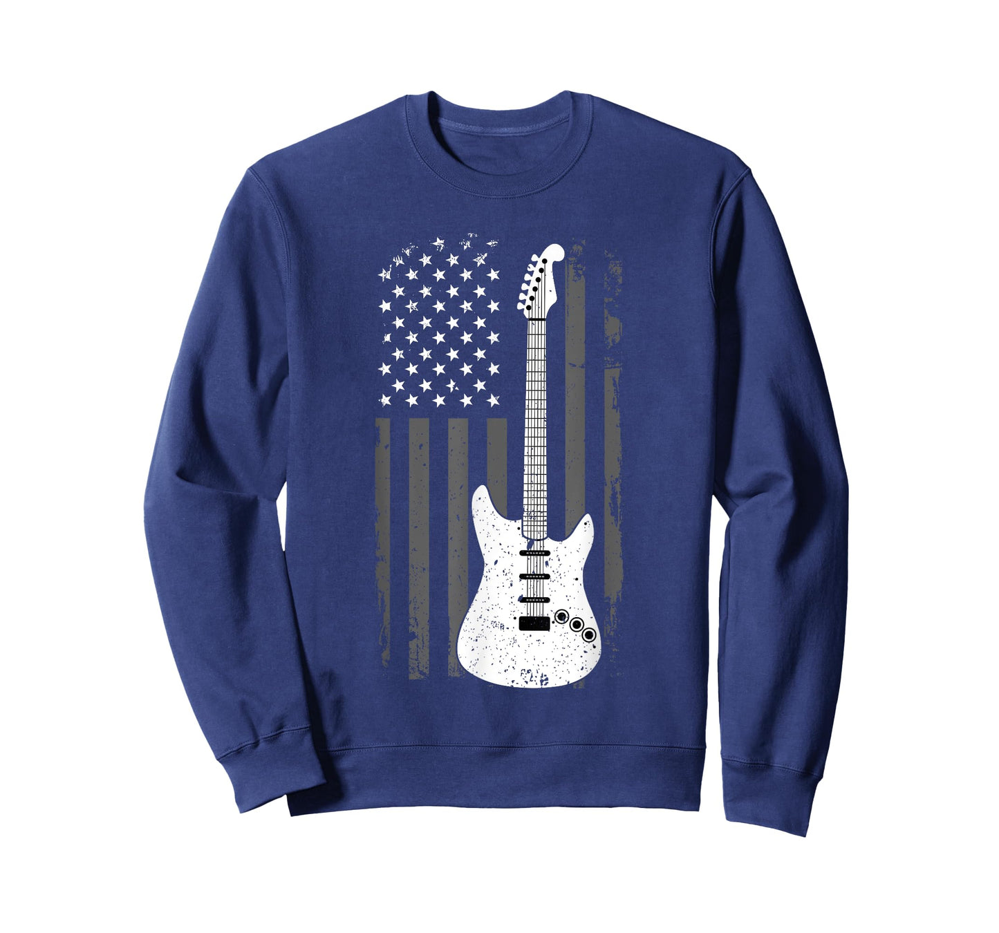Guitar American US Flag Music Player Electric Guitarist Gift T-Shirt