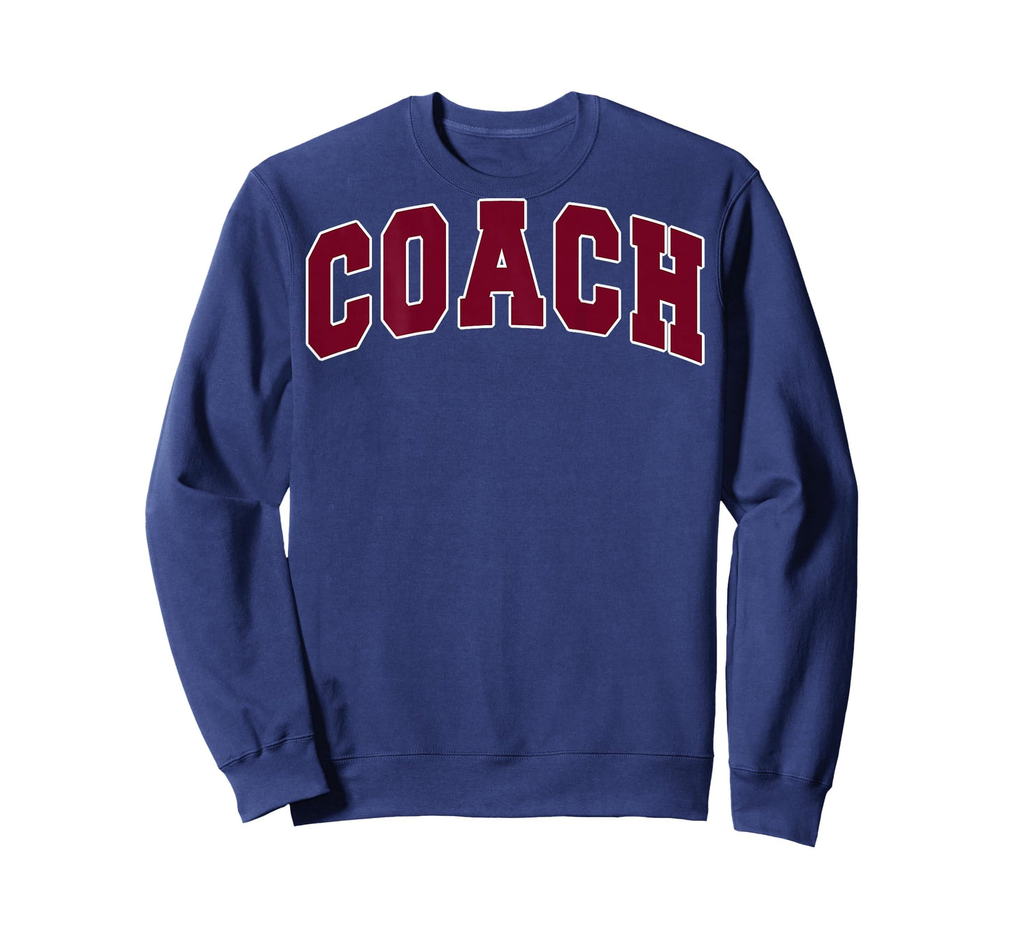 Coach Sports Trainer Vintage Varsity Team Red on The Back T-Shirt