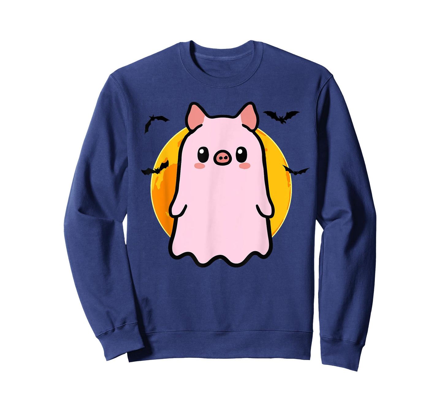 Cute Pig Ghost Kawaii Halloween T-Shirt