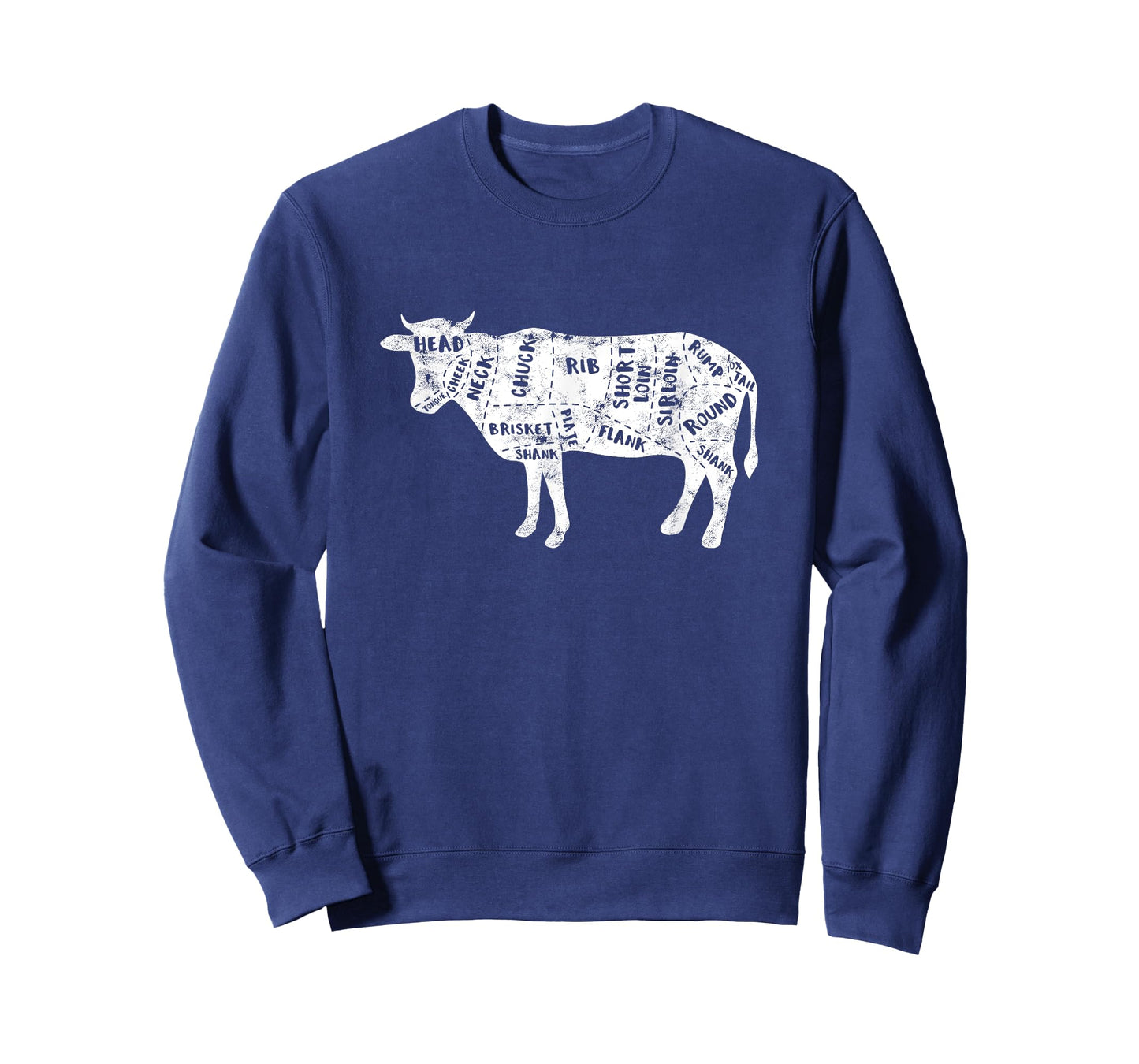 Cow Butcher Beef Cuts Diagram - Butching Meat Cutter T-Shirt