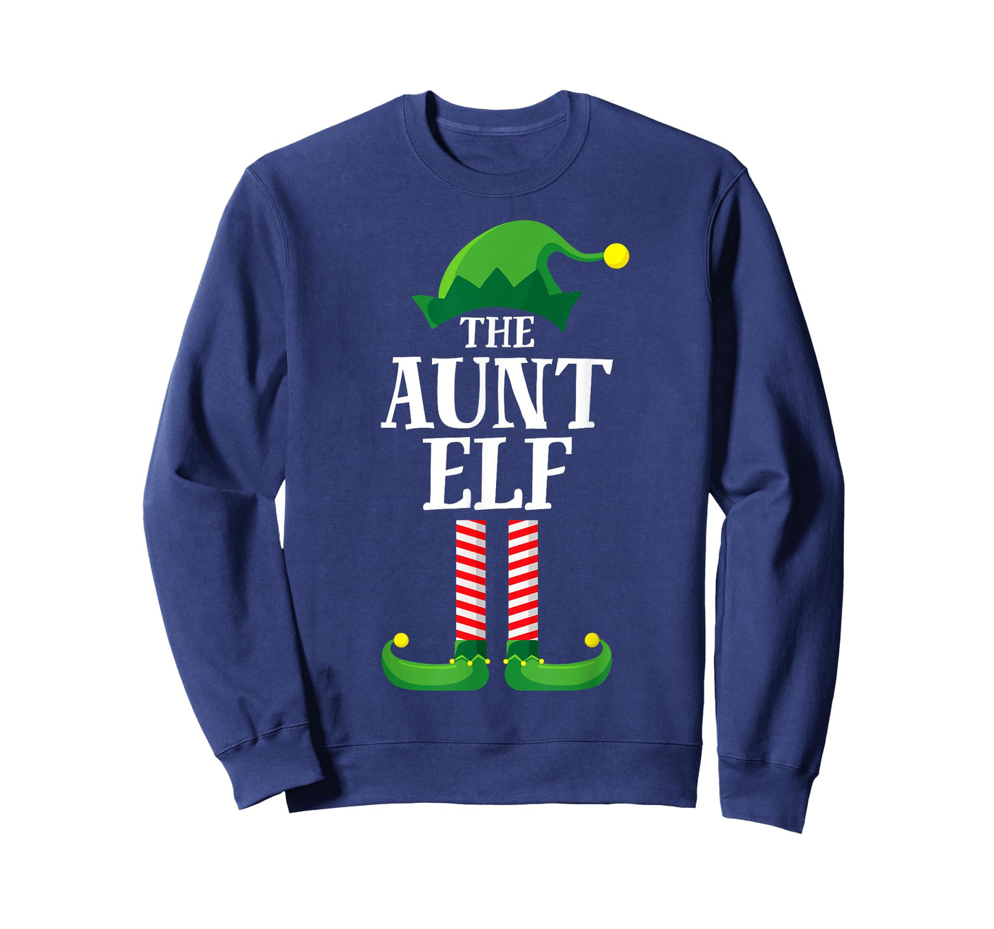 Aunt Elf Matching Family Group Christmas Party Pyjamas T-Shirt