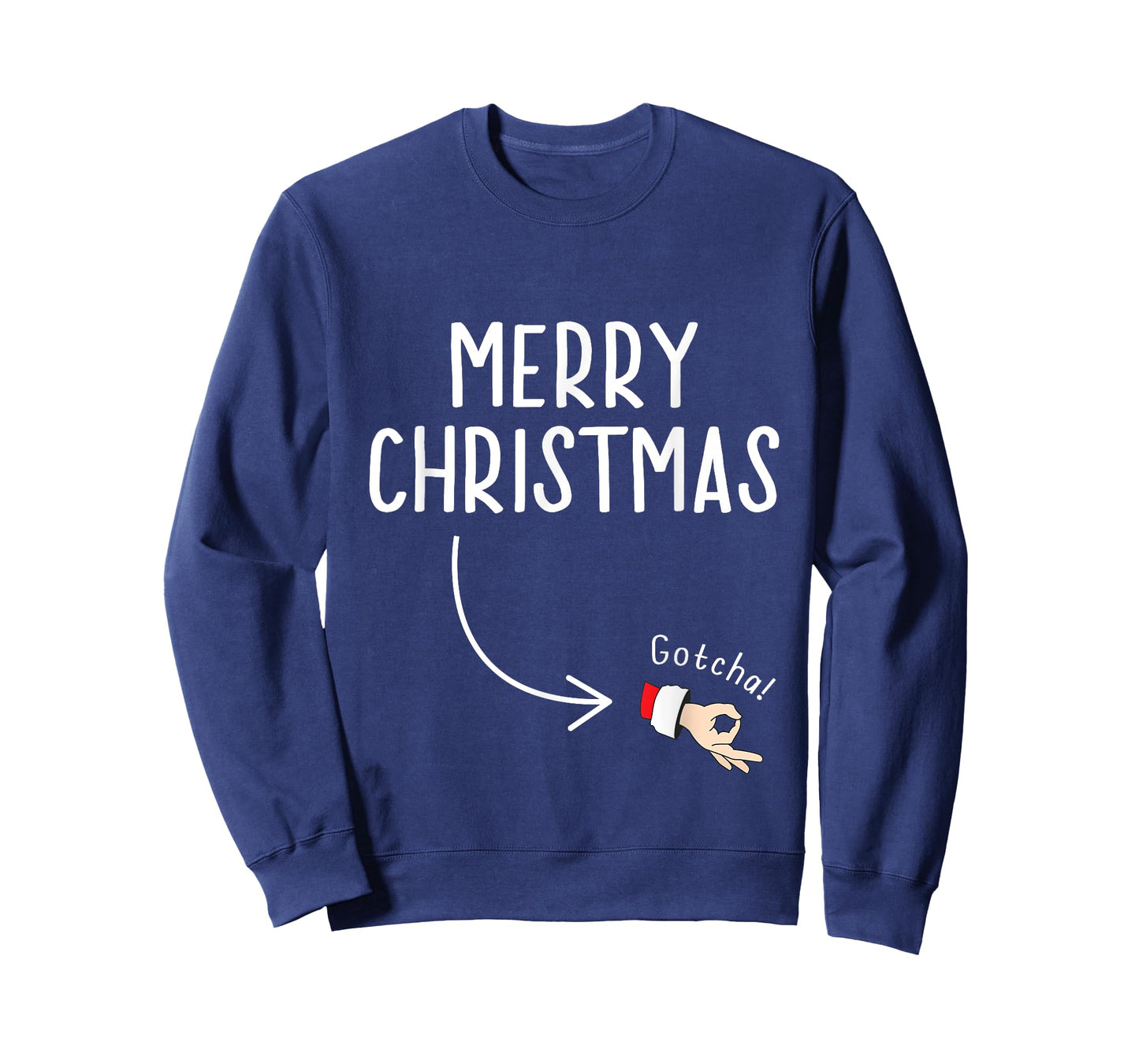 Circle Game Ok Hand Santa Merry Christmas T-Shirt