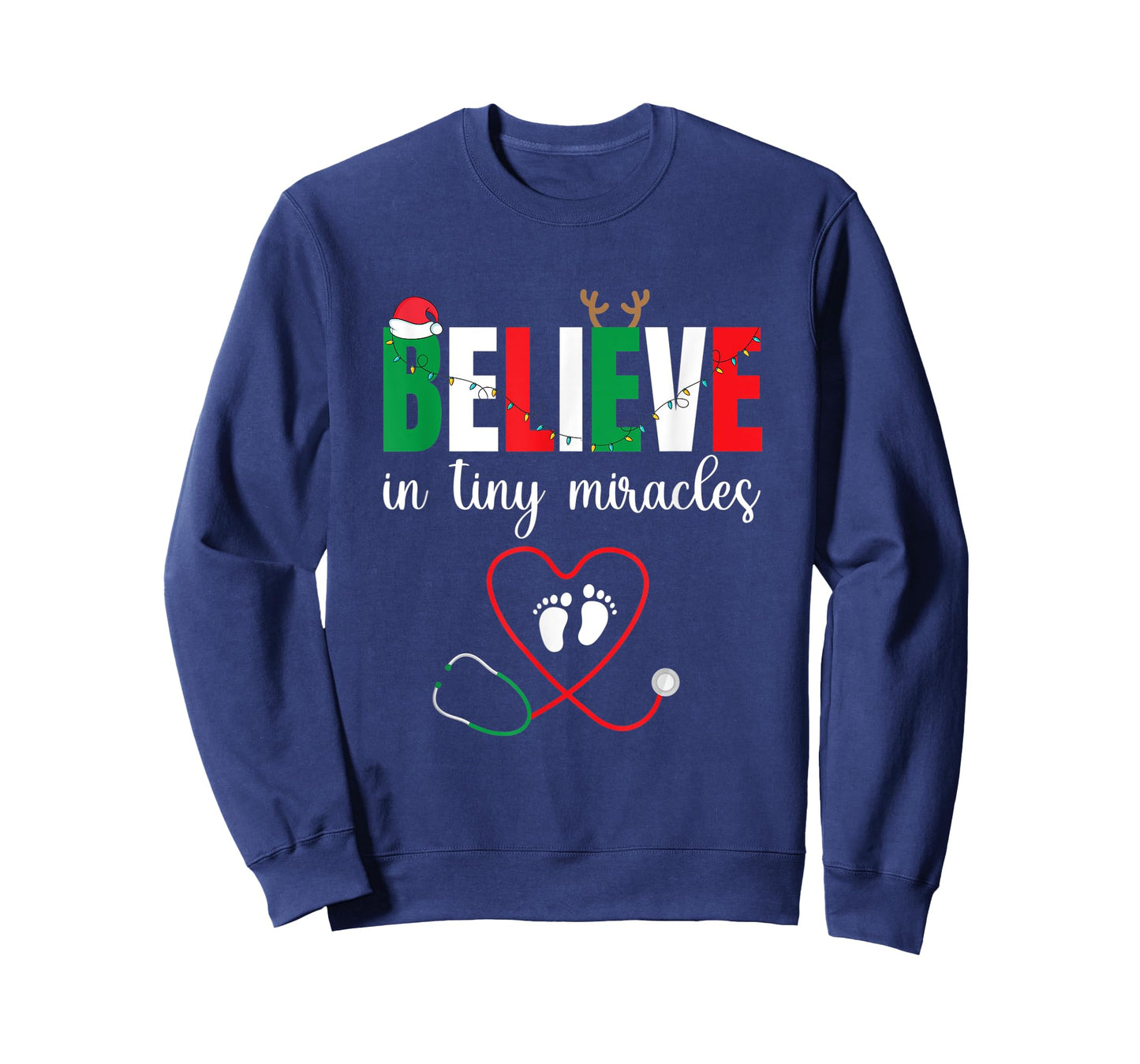 Christmas Baby Delivering - Cute Believe In Tiny Miracles T-Shirt