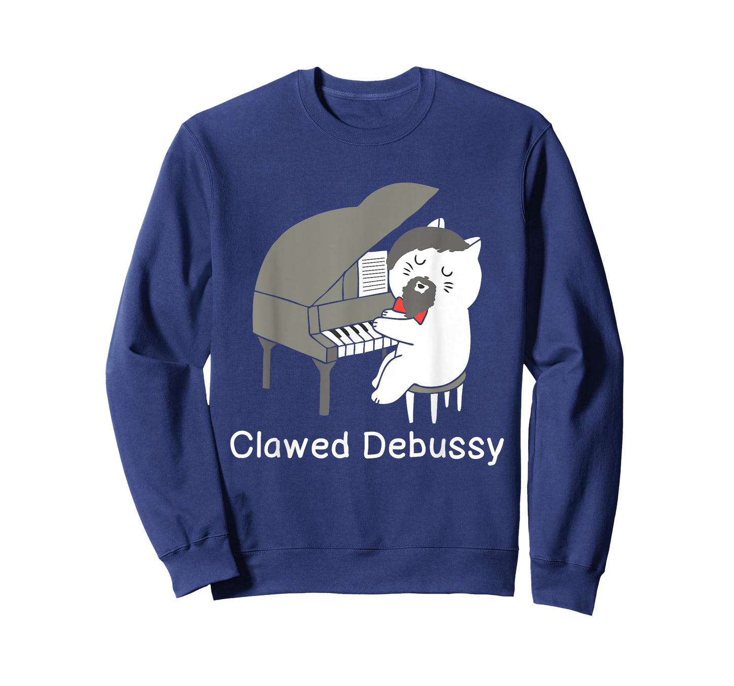 Clawed Debussy Cat Piano - Classical Music Composer Teacher T-Shirt for Men Women Girls Kids