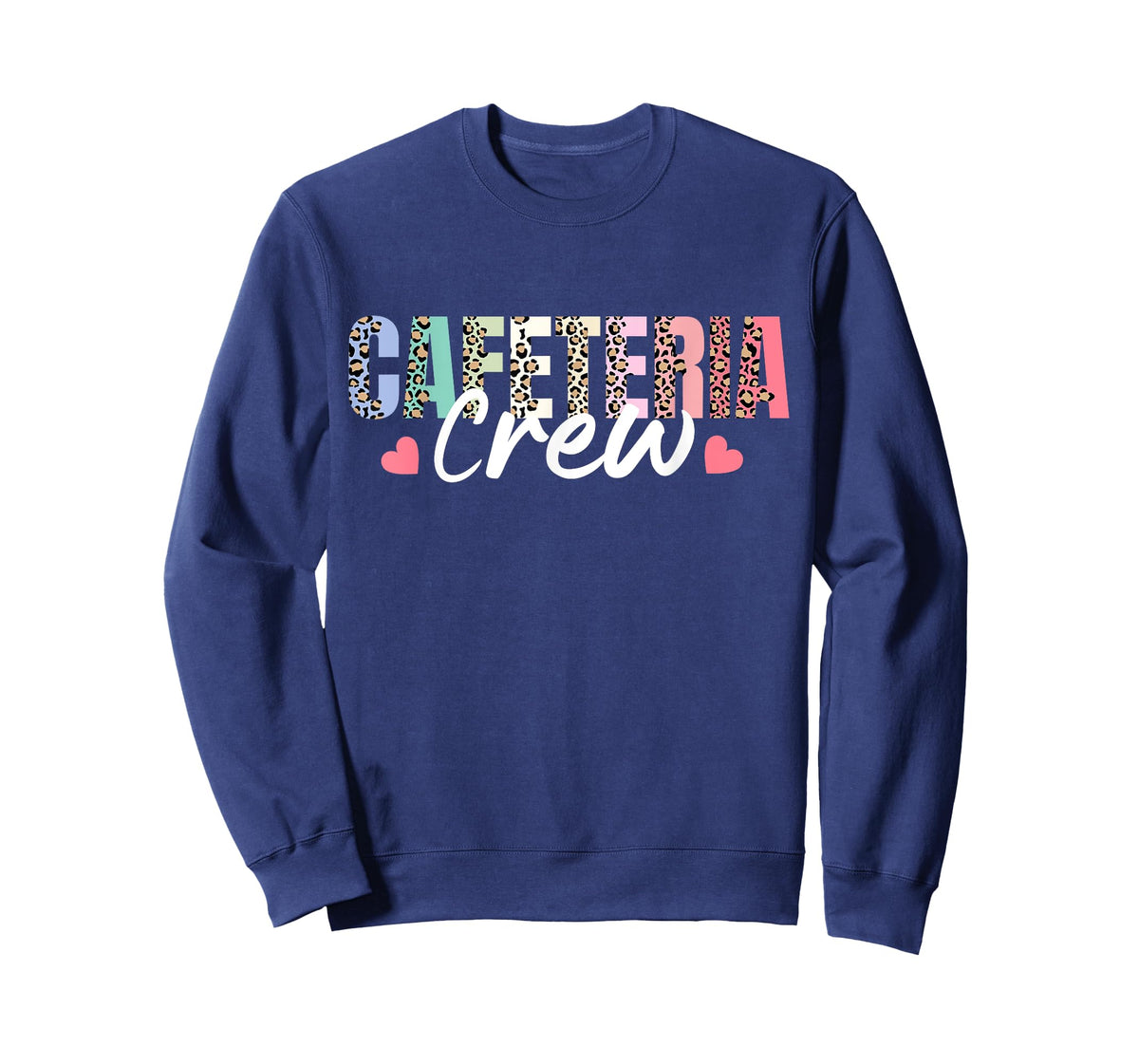 Cafeteria Crew Leopard Back to school Cute Lunch Lady Squad T-Shirt