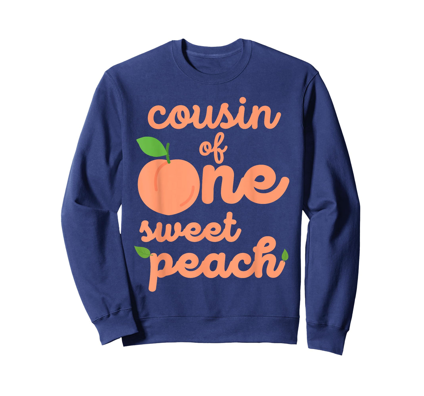 Cousin First Birthday One Sweet Peach Bday Family Matching T-Shirt