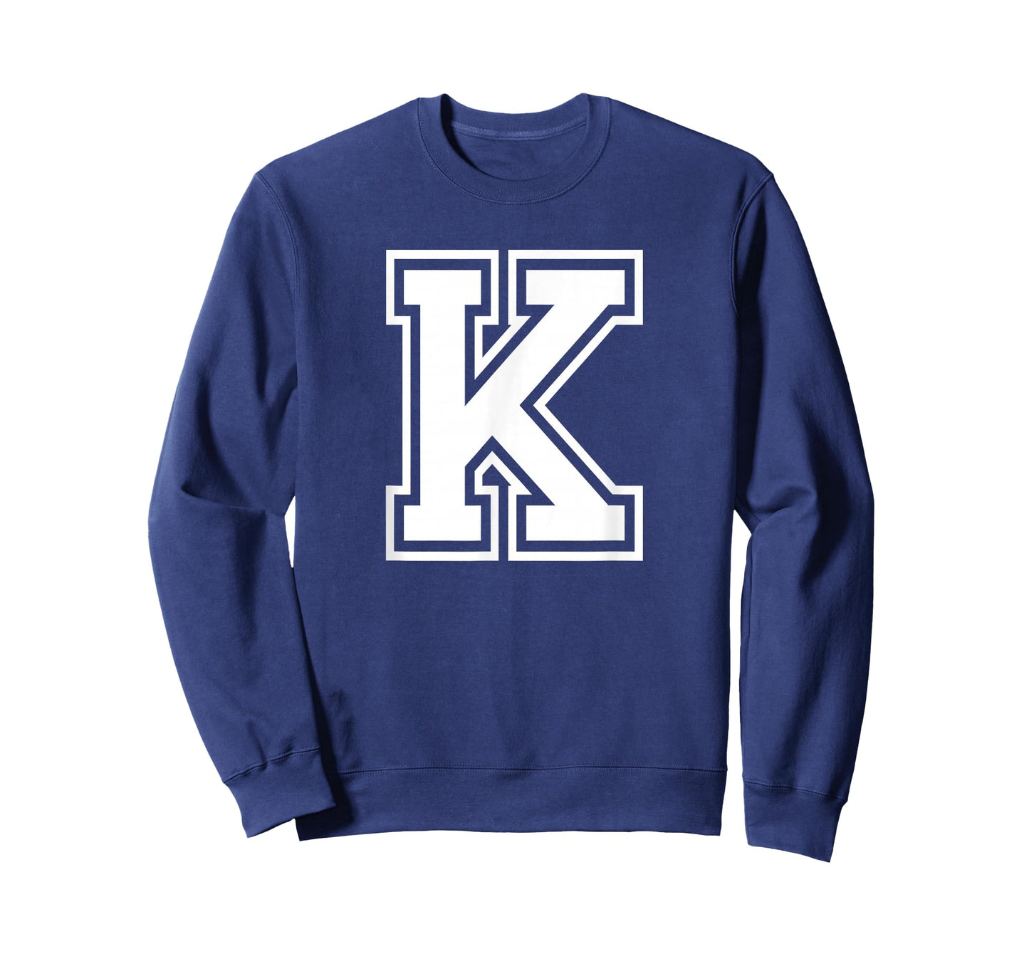 Letter K Name Initial Varsity Alphabet Monogram T-Shirt