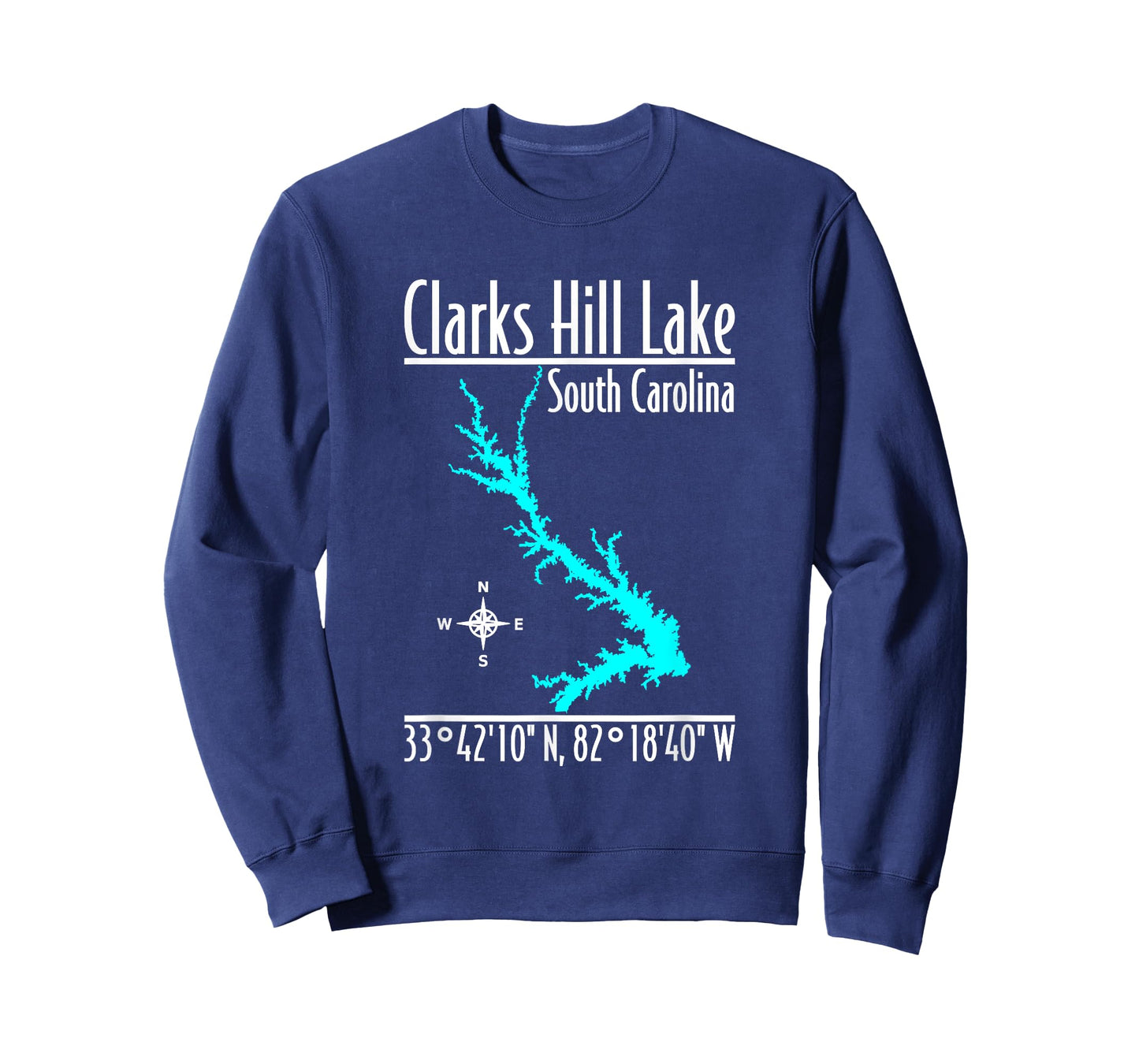 Modern Clarks Hill Lake - South Carolina T-Shirt