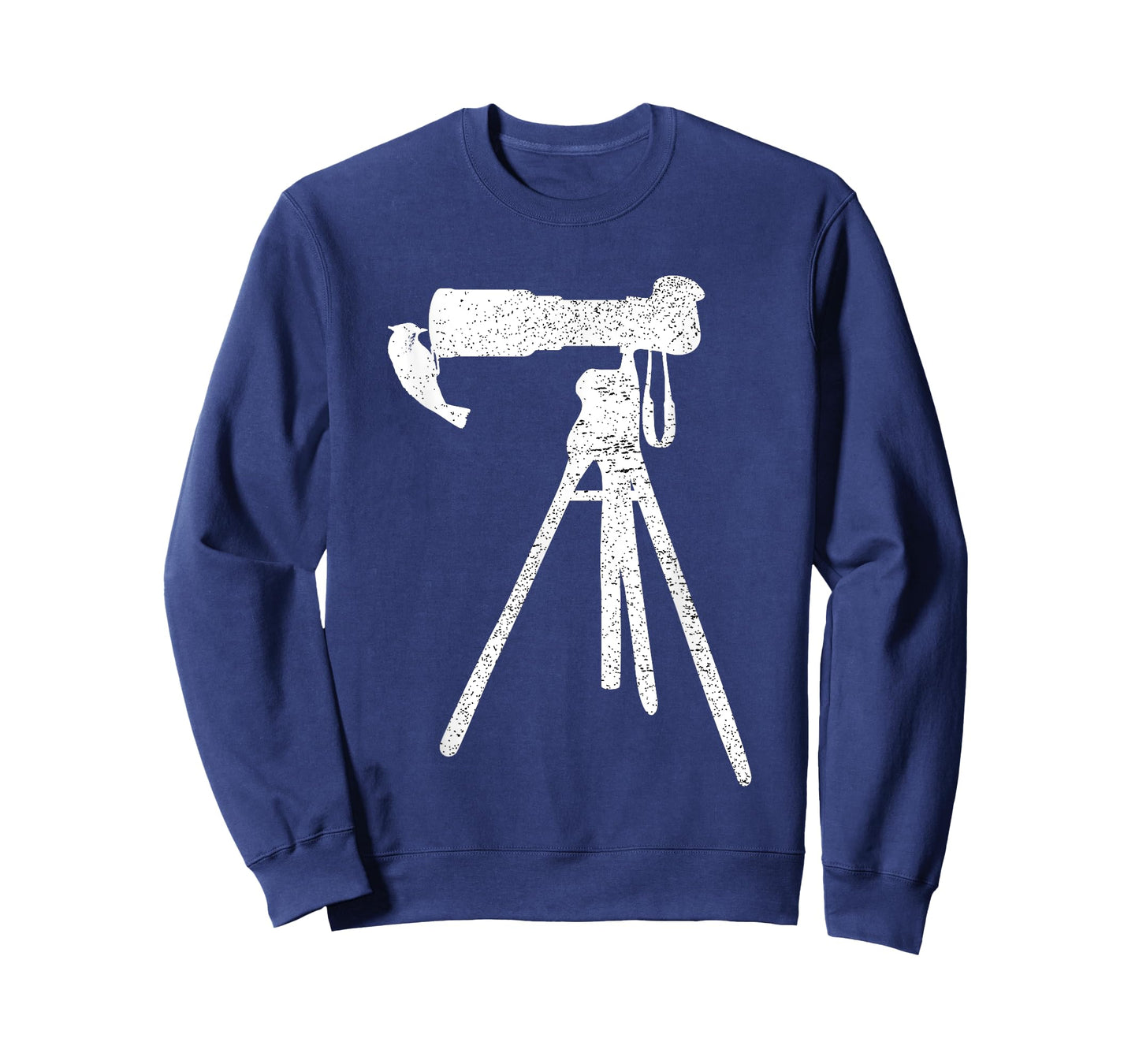 Retro Vintage Distressed Bird Photographer Wildlife Print T-Shirt