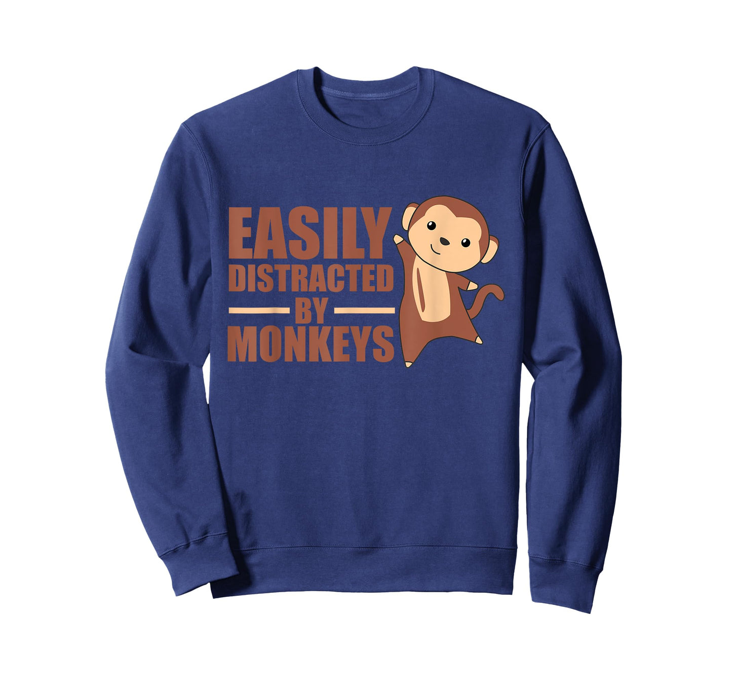 Easily Distracted By Monkeys - Cute Monkey T-Shirt