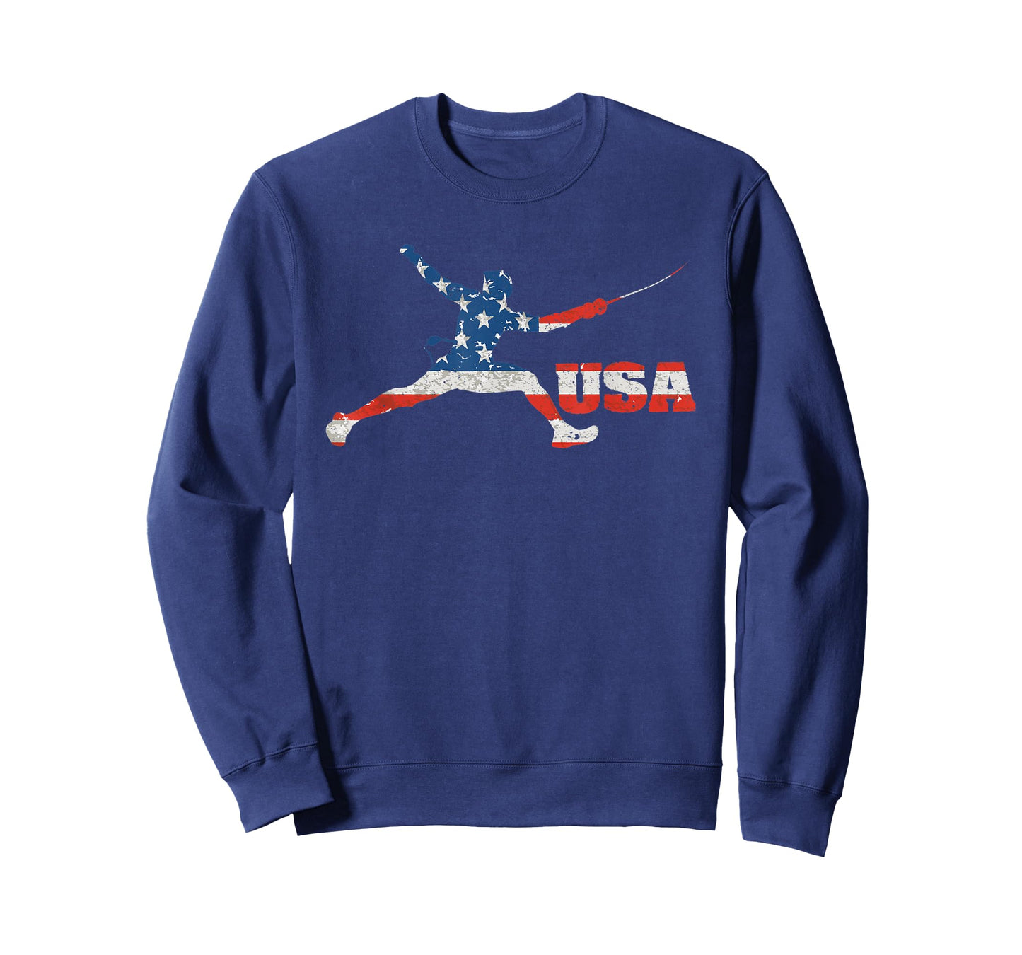 Fencing USA team American flag US Fencers epee men women T-Shirt