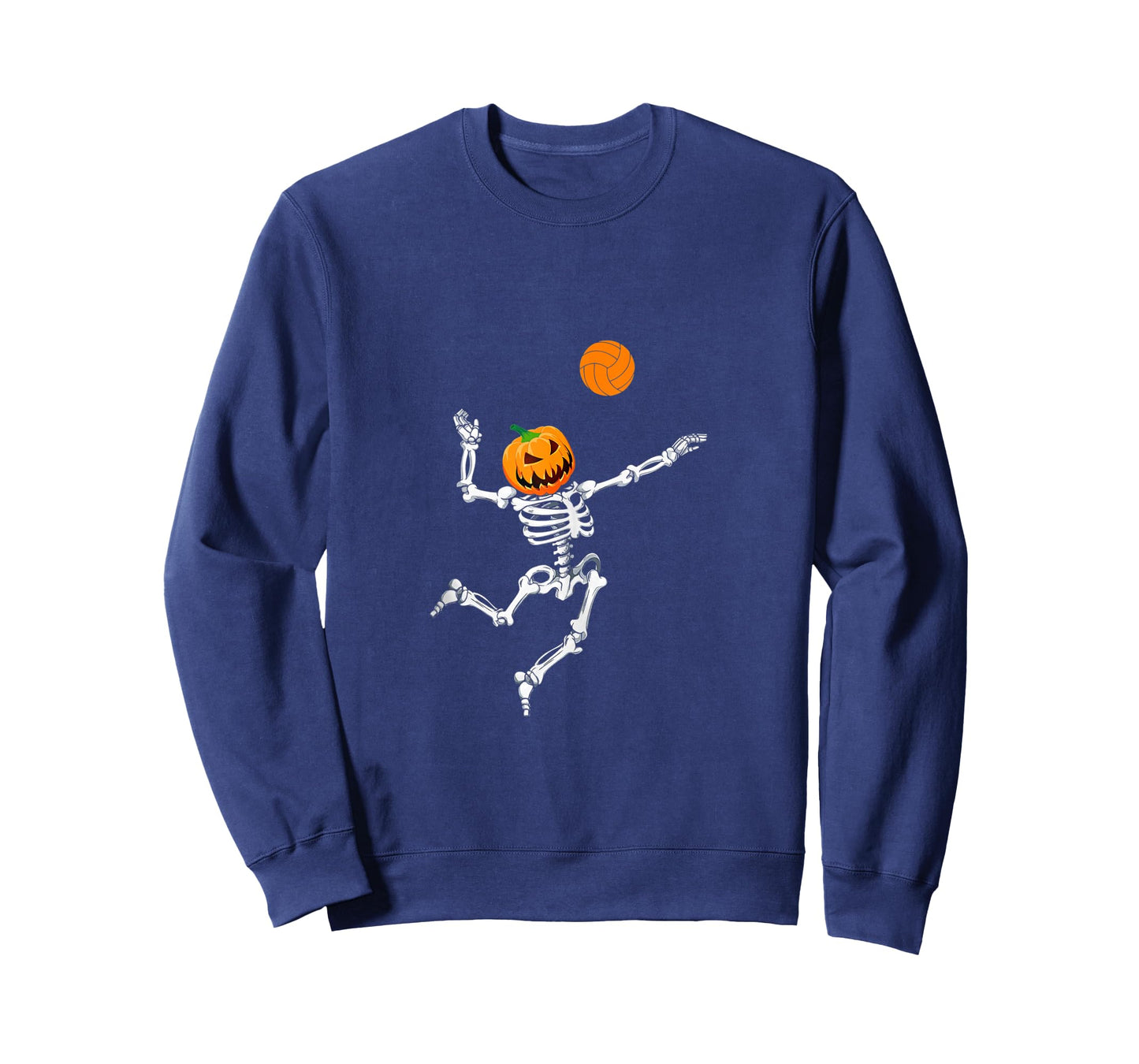 Skeleton Volleyball Halloween Pumpkin Tank Top