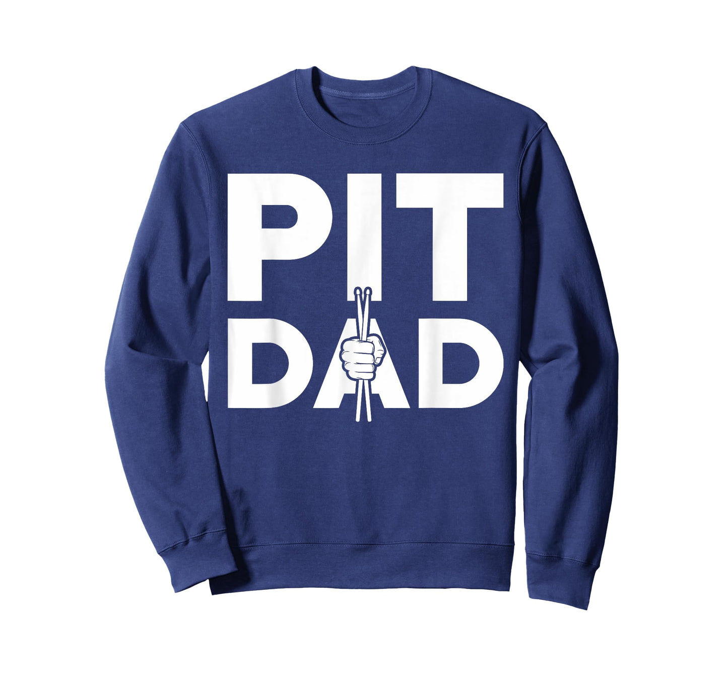Marching Band Pit Dad Drum Sticks Fist T-Shirt