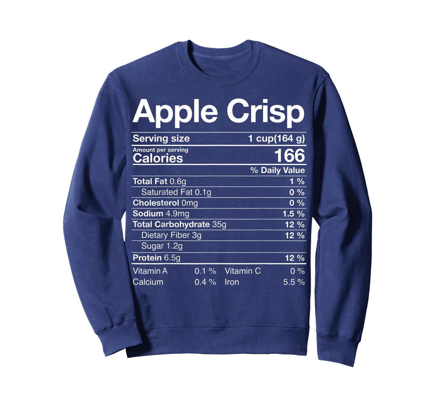 Apple Crisps Nutritional Fact Christmas Thanksgiving Gift T-Shirt