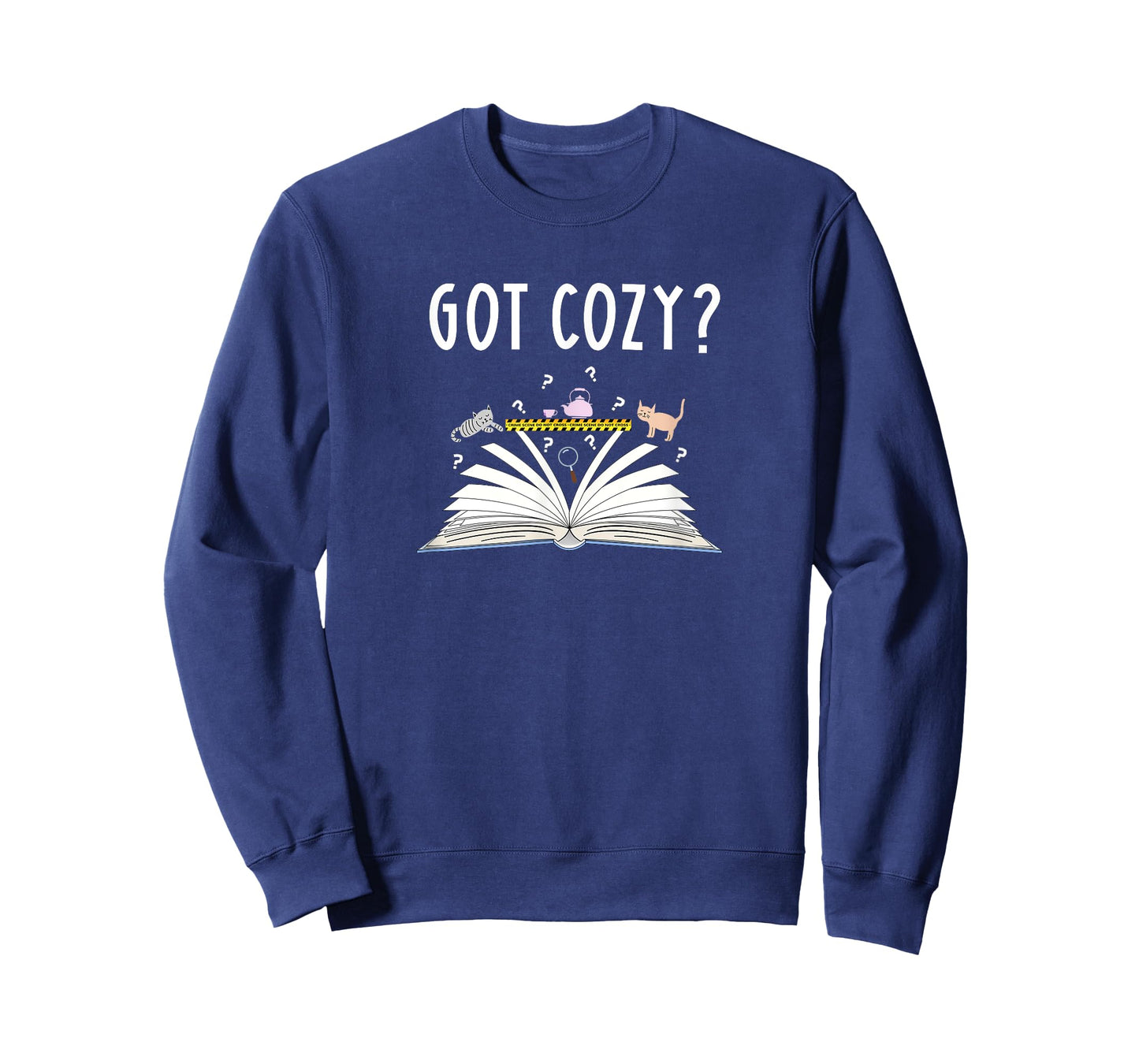 Cozy Cat Mystery Book Lover Reading Nerd Cute Bookish Reader Men Women Kids T-Shirt